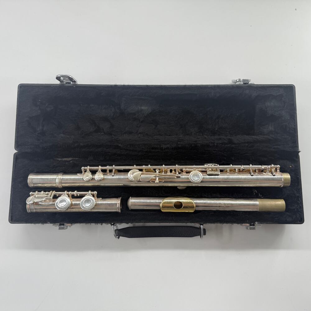 Vintage Gemeinhardt 12SP Flute w/ Case Made in USA Silver-Plated Serial L991883